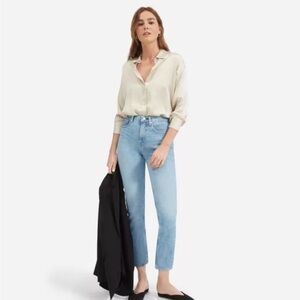 Everlane The Clean Silk Charmeuse Oversized Shirt